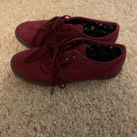 Maroon gum sole skinny vans - Picture 2 of 4